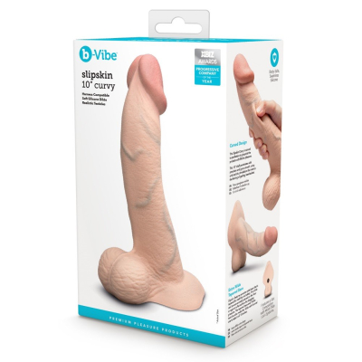 b-vibe slipskin 10\" curved cre