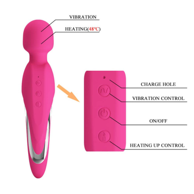 Pretty Love Micheal Heat Massager Pink