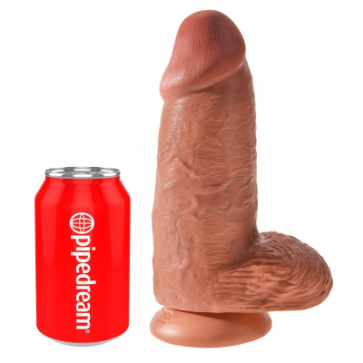 King Cock Grube cieliste dildo z mocną przyssawką 22,9cm