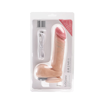 Simple Pleasure wibrator 10 trybów wibracji cyberskóra kolor cielisty 20 cm sterowany bezprzewodowo