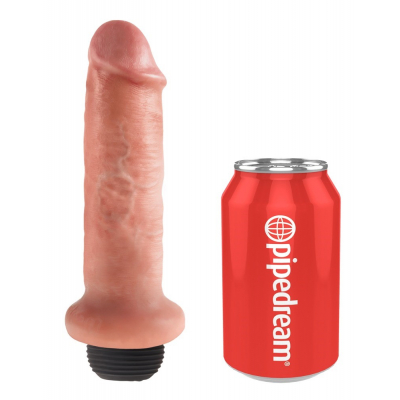 Dildo ze zbiorniczkiem z funkcją wytrysku 20 cm King Cock