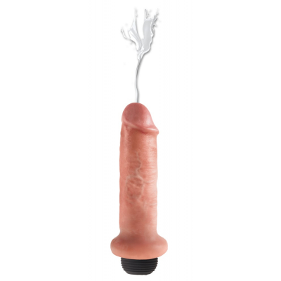 Dildo ze zbiorniczkiem z funkcją wytrysku 20 cm King Cock