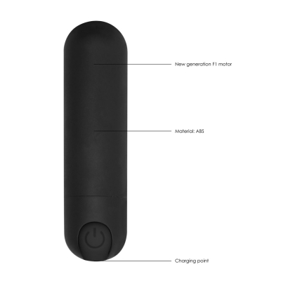 10 Speed Rechargeable Bullet - Black