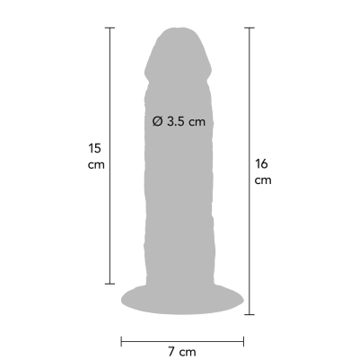 Silicone Foreskin Dong 15 cm