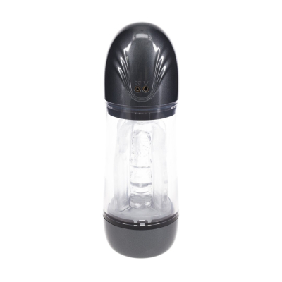 SonicPull - Suction and Vibration Masturbator Pump - Multimedia Enhanced - Gun Metal
