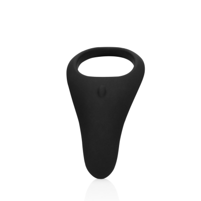 Pointed Vibrating Cock Ring - Licorice Black