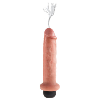 Dildo naturalne z funkcją wytrysku 22 cm King Cock