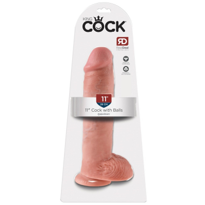 King Cock Realistyczne Dildo z jądrami 28cm