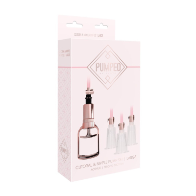 Clitoral Nipple Pump Set Medium - Large