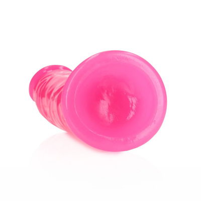 Slim Realistic Dildo with Suction Cup - Glow in the Dark - 6\'\' / 15,5 cm