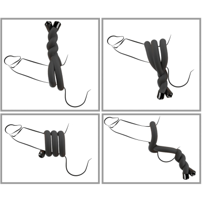 BK bendable cock & ball ring