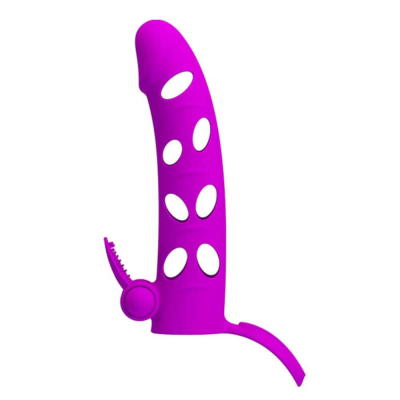 Pretty Love 6 Inch Vibrating Penis Sleeve Pink