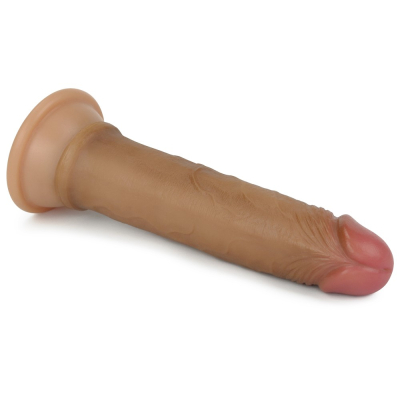 Dildo silikonowe z przyssawką realistyczne Dual Layered Liquid 18 cm Lovetoy