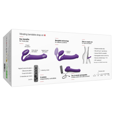 Vibrating Strap-On M Purple