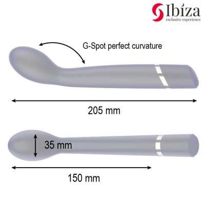 IBIZA - VIBRADOR PUNTO·G 10 VIBRACIONES RECARGABLE IBIZA - G-SPOT VIBRATOR 10 VIBRATIONS RECHARGEABLE