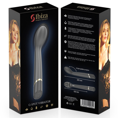 IBIZA - VIBRADOR PUNTO·G 10 VIBRACIONES RECARGABLE IBIZA - G-SPOT VIBRATOR 10 VIBRATIONS RECHARGEABLE