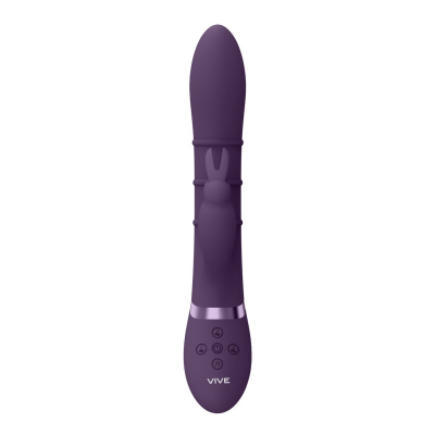 Sora - Up Down Stimulating Rings, Vibrating G-Spot Rabbit - Purple