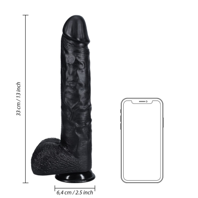 Extra Large Straight with Balls 13 / 33 cm - Black