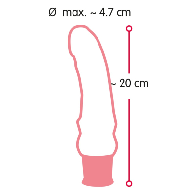 Realistyczny wibrator pieści jak prawdziwy 17.5 cm