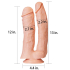 Ogromne Dildo podwójne z przyssawką 33 Lovetoy