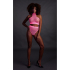 Turtle Neck and High Waist Slip - One Size - Neon Pink