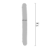 Clear Double Dong TPE 34.5 cm