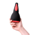 Erotist Eruption; Rechargeable masturbator, Silicone, Black, 18.5 cm.