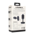 Hexagonal Vibrating Silicone Anal Plug - M - Black