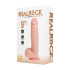 Vibrating Regular Straight Cock with Balls - 9 / 23 cm - Flesh