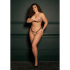 Aim© - Brief with Open Crotch and Buttock, Adjustable Slider and Golden Details - Plus Size