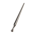 Silver urethral plug TOYFA Metal, length 8,5 cm, diameter 0,3-0,8 cm, weight 30 gr