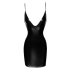 Mini Powerwetlook dress with lace-up back L Noir Handmade