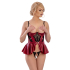 Shelf Bra Set red 80B/M