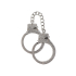 Taboom Bondage Essentials Diamond Wrist Cuffs Silver