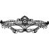 COQUETTE CHIC DESIRE - LACE MASK BLACK