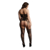Lace Suspender Bodystocking - Plus Size