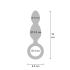 ToyJoy Buttocks The Plugger 2-Balls Metallic Silicone Plug
