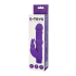 A-TOYS, Vibrator with clitoral stim, Silicone, Purple, 18 cm