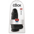 King Cock Grube czarne dildo z przyssawką 22,9cm