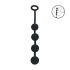 Round Silicone Anal Balls - M - 30mm - Black
