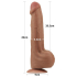 11.5\'\' King Sized Sliding Skin Dual Layer Dong