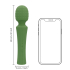 Powerful Wand Vibrator Massager with Still Handle - Green Mumba