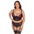 Bra Set black/red 95E/2XL