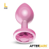 Anodyzed Anal Plug Pink with Jewel Size L