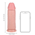 Extra Thick Straight without Balls 9 / 23 cm - Flesh