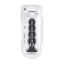 Quad Rattle Liquid Silicone Anal Plug - XL - Black