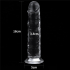 Elastyczne przeźroczyste dildo 18 cm Lovetoy