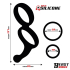 Double Penis Ring Solid Silicone 50/40 mm