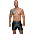 Powerwetlook shorts in comfortable length L Noir Handmade