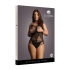 Contrast Net Teddy - Plus Size